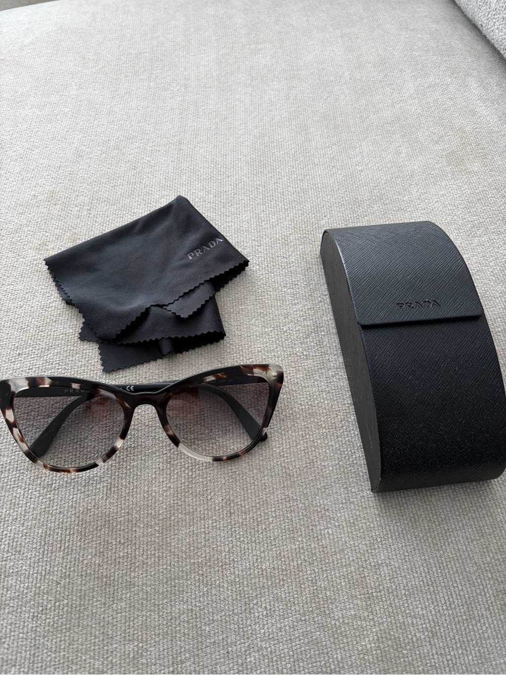 Prada Tortoiseshell Cat-Eye Sunglasses